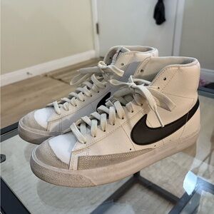 Nike Blazers - White and Black High-Top Sneakers